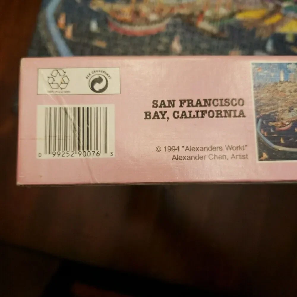 FX Schmid 1000 Piece Jigsaw Puzzle San Francisco Bay Skyline California COMPLETE